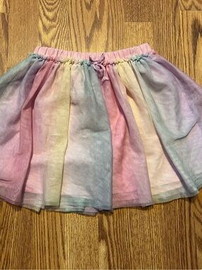 H&M Pastel Rainbow Tulle Tu tu Skirt size 6x/7
